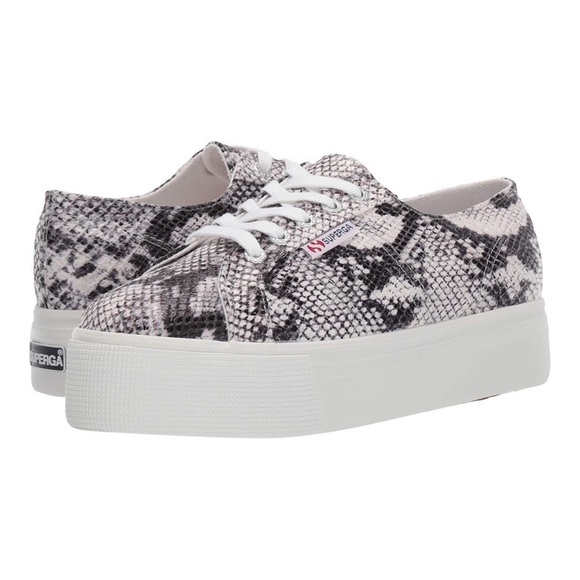 Superga 2790 platform  snake print sneakers size 9.5 - Picture 1 of 7